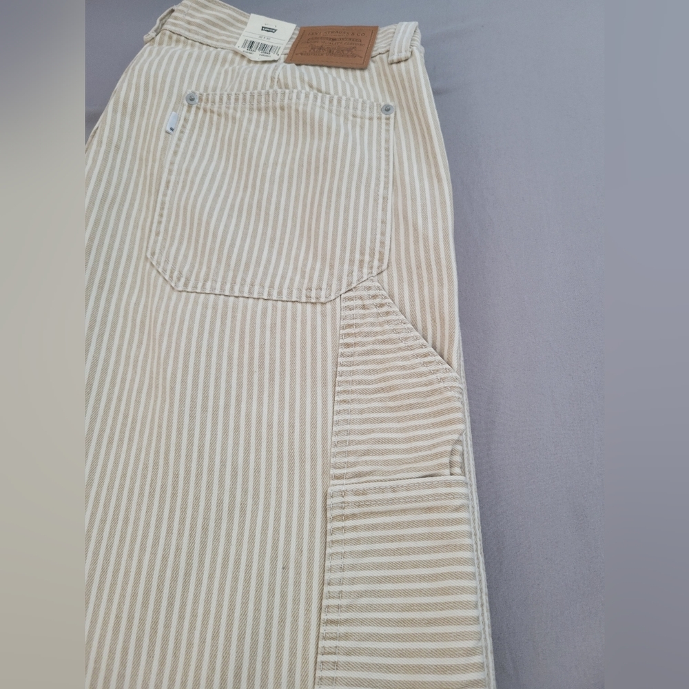 Levi's Premium DAD UTILITY PANTS Jeans Striped/ Size 32x30 - Picture 4 of 15